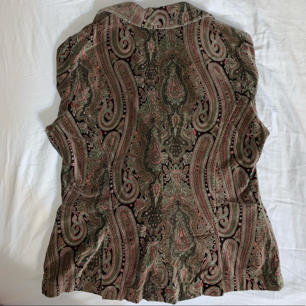 Psychedelic Velvet Paisley Jacket - Picture 3 of 6